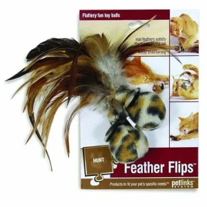 Petlinks Feather Flips Cat Toy Multi-Color, 2-Count