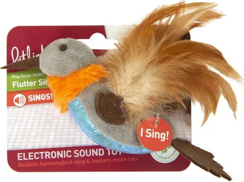 Petlinks Flutter Singer Hummingbird Electronic Sound Cat Toy Multi-Color