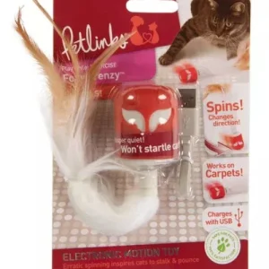 Petlinks Foxy Frenzy Electronic Motion Cat Toy Red, White