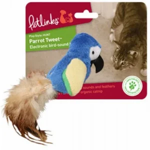 Petlinks Parrot Tweet Electronic Sound Catnip Cat Toy Assorted