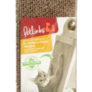 Petlinks Scratcher's Choice Hanging Corrugate Cat Scratcher With Infused Catnip