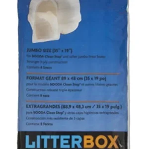 Petmate Cleanstep Litter Box Liners White, Jumbo, 8-Count