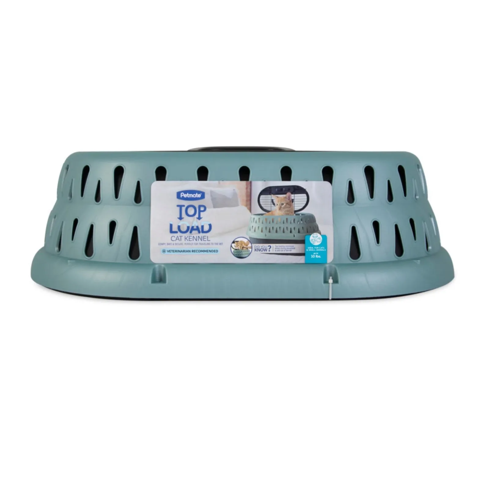 Petmate Top Load Cat Kennel Green Frost, 19 in - Image 2