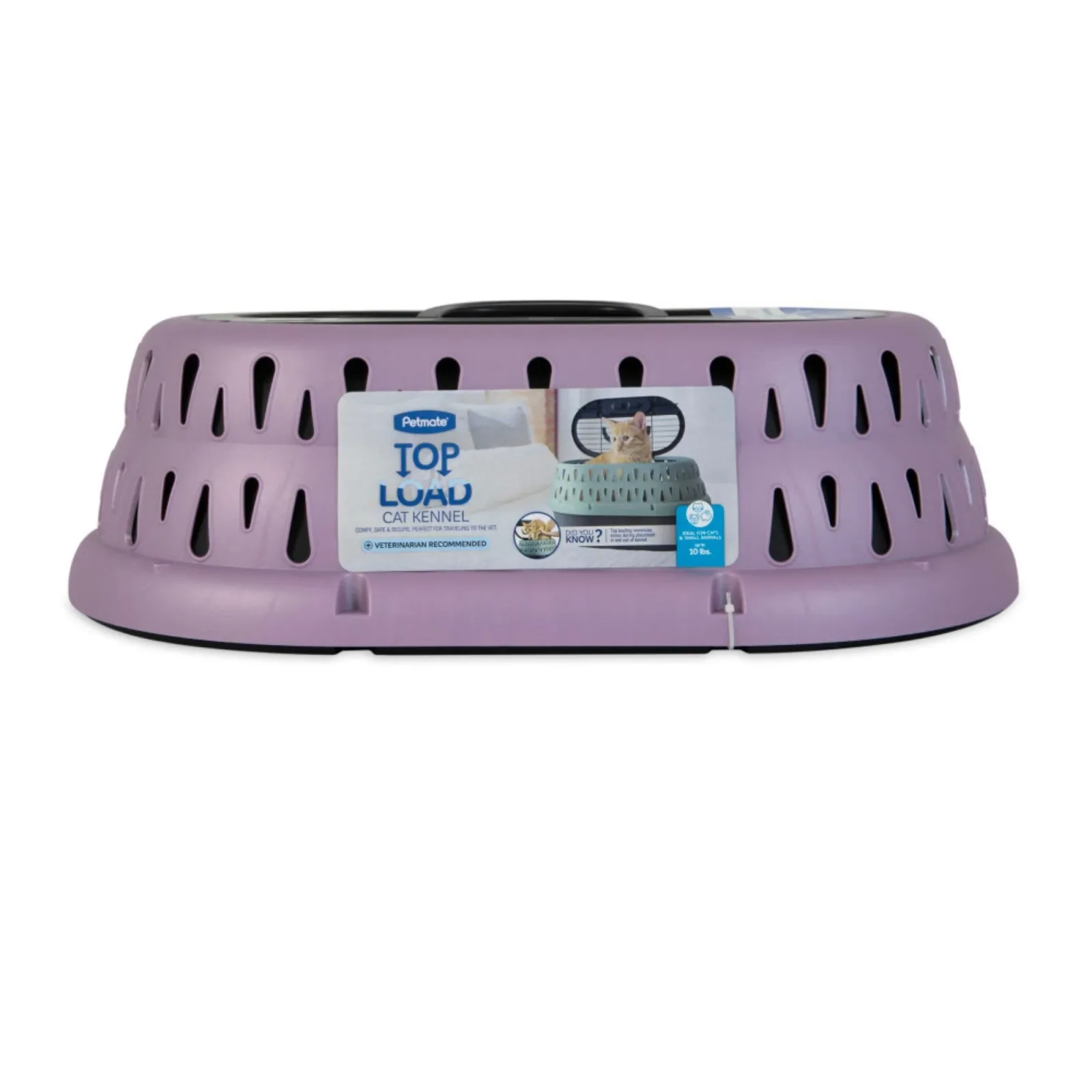 Petmate Top Load Cat Kennel Purple Grape, 19 in - Image 2