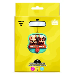 PET’O’PAL Vanilla Paws Pet Safe Hanging Air Freshener for Car, Home & Pet Spaces