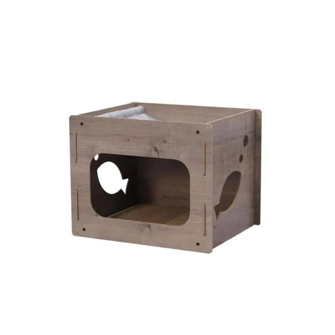 PetPals Jodie Condo Cat Scratcher Brown 14.5 in