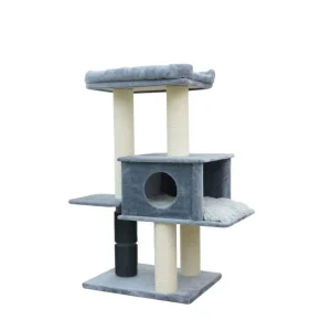 PetPals Lulu Cat Tree Blue 57 in, X-Large