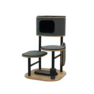 PetPals Starbz Industrial Style Cat Tree Charcoal 37 in