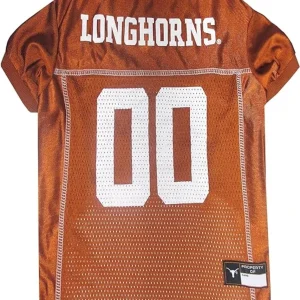 Pets First Texas Longhorns NCAA Mesh Dog Jersey, Dog Apparel