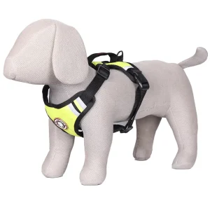 Pets Like Padded Double Side Harness for Dogs (Neon Yellow)