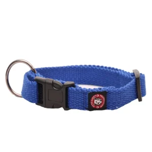 Pets Like Spun Polyester Clip Collar for Dogs (Blue)