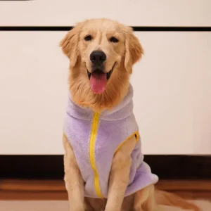 Pets Way Crazy Fur Winter Jacket for Dogs (Dust Blue)