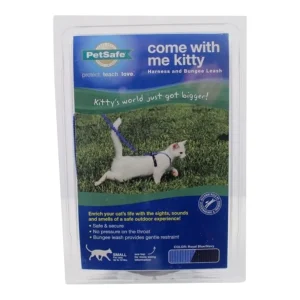 PetSafe Cat Come With Me Kitty Harness And Bungee Leash Royal, Blue Small