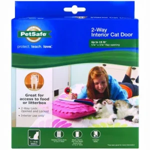 PetSafe Lockable Cat Flap, White, Grey