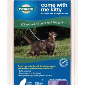 PetSafe Premier Come With Me Kitty Harness & Bungee Leash Combo Lilac/Deep Purple Large
