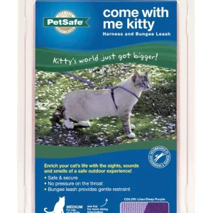 PetSafe Premier Come With Me Kitty Harness & Bungee Leash Combo Lilac/Deep Purple Medium