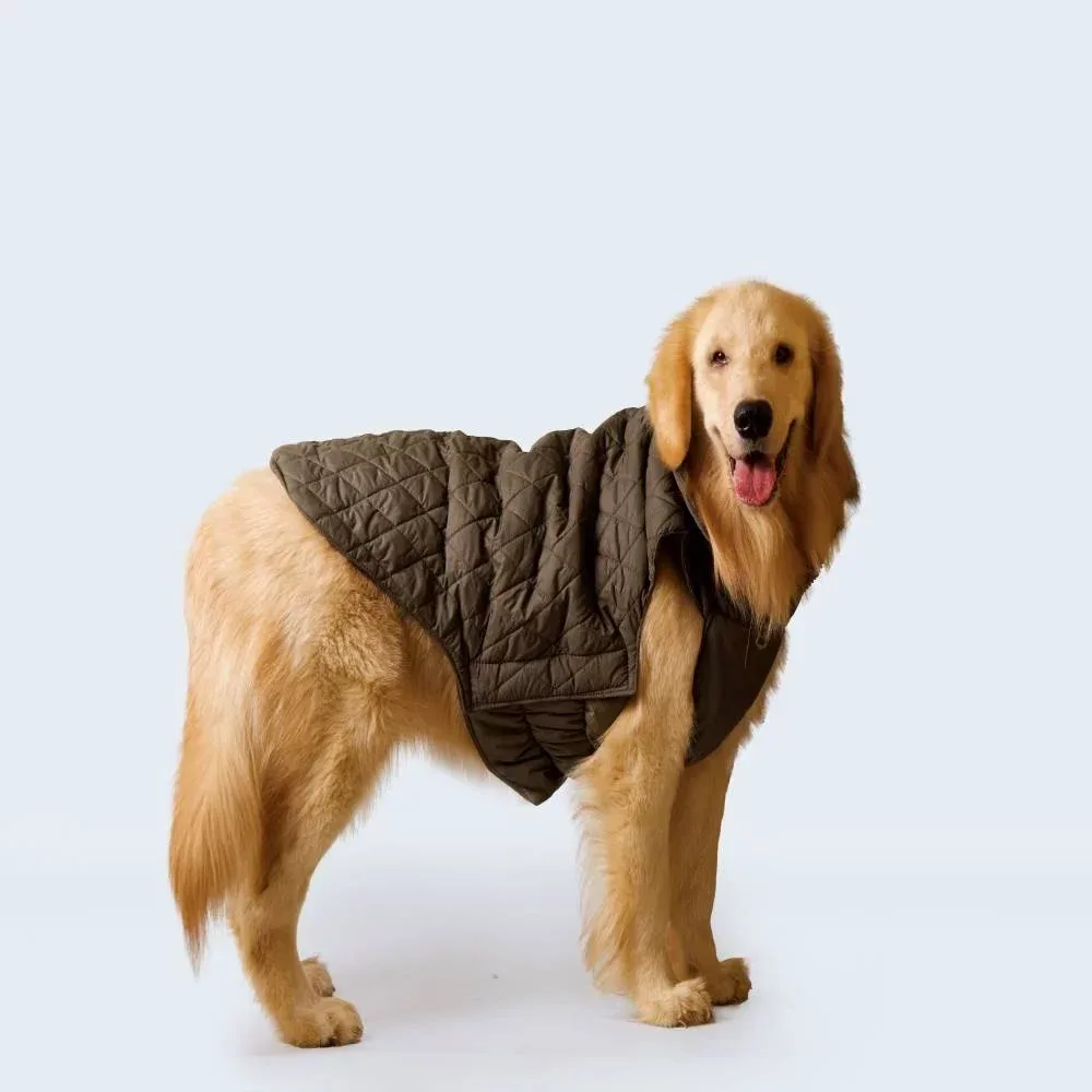 Petsnugs Quilted Jacket for Dogs and Cats (Olive Green) - Image 2