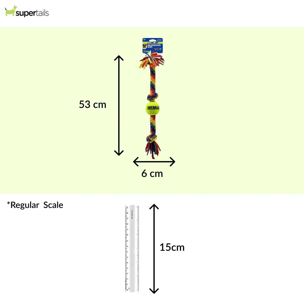 Petsport Kaleidoscope Rope Tug Ball for Dogs - Image 2