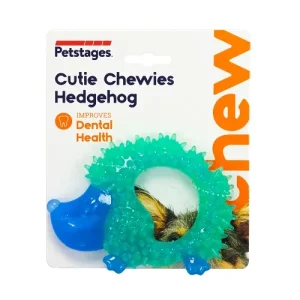 Petstages Cutie Chewies Hedgehog Chew Toy for Dogs (Blue)