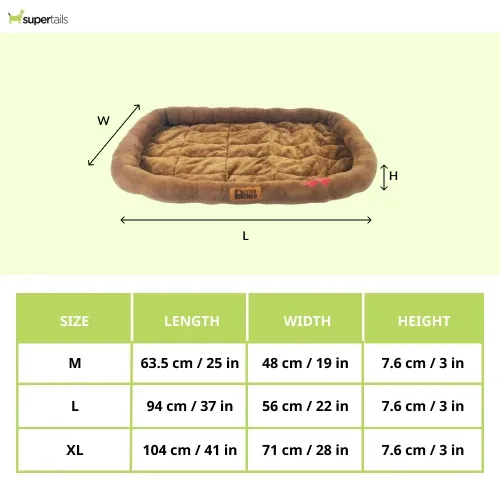 Petter World Ultra Soft Mat with Padded Bed for Dogs (Mocha Brown) - Image 2