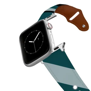 Philadelphia Football Color Block Team Spirit Leather Apple Watch Band