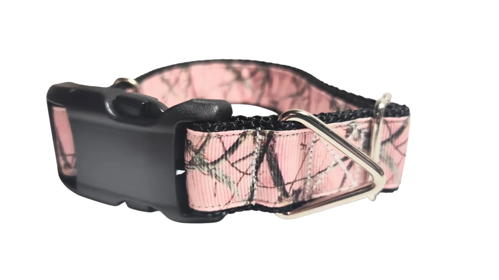 Pink Camo Nylon Dog Collar - Image 2