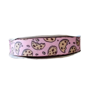 Pink Cookies Nylon Dog Collar