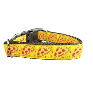 Pizza Nylon Dog Collar