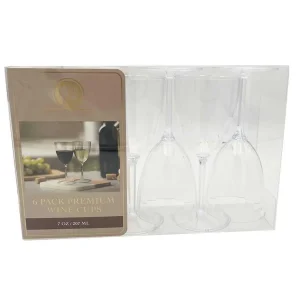 Plastic Wine Cups 6 pk.