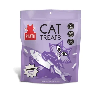 Plato Cat Grain-Free Air Dried Cat Treat Baltic Sprat 2.5 oz