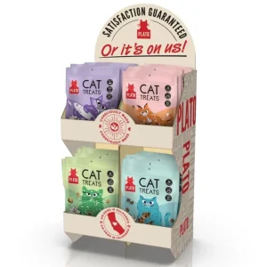 Plato Cat Grain-Free Air Dried Cat Treat Counter Display - 24 ct