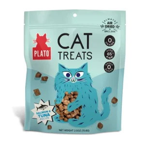 Plato Cat Grain-Free Air Dried Cat Treat Tuna Salmon 2.5 oz