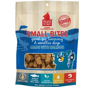 Plato Dog Small Bites Grain-Free Salmon 2.5 oz