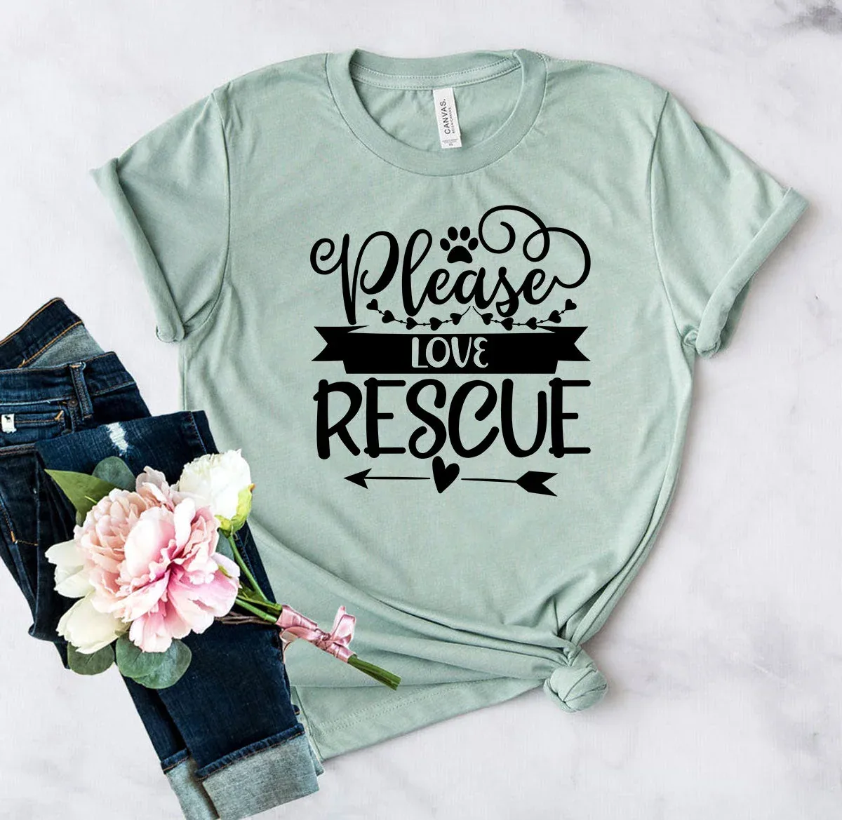 Please Love Rescue T