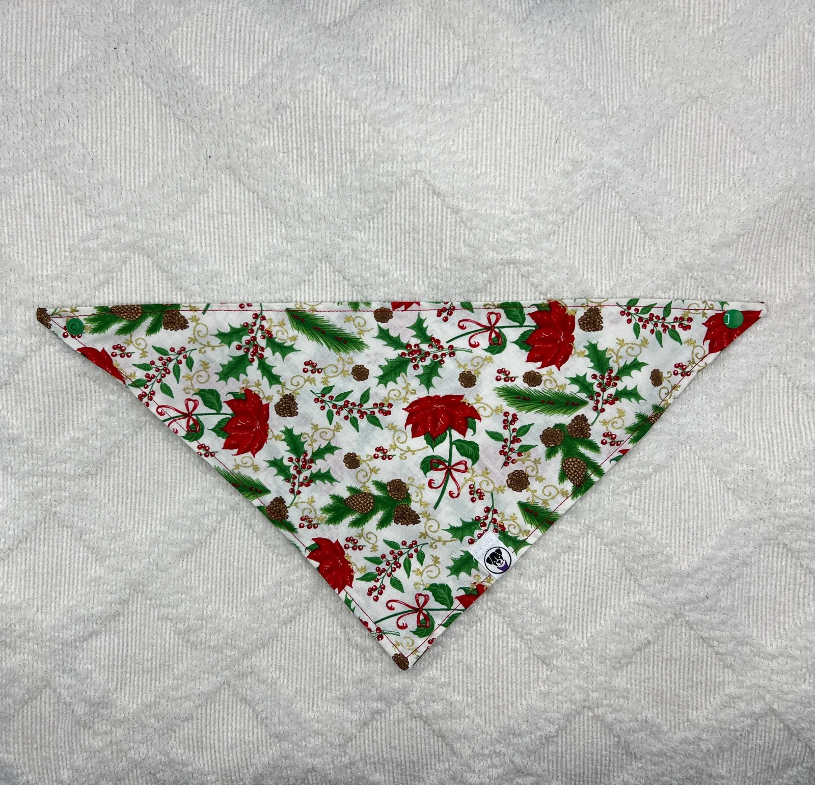 Poinsettia Greens Bandana