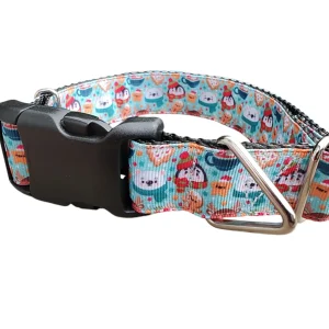 Polar Friends Christmas Nylon Dog Collar