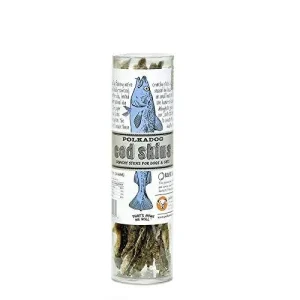 Polka Dog Bakery Cod Skin Dog Treats - 2.5 Oz Tube