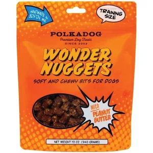 Polka Dog Bakery Dog Wonder Nuggets Peanut Butter 12 oz