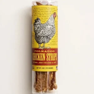 Polka Dog Chicken Strip Jerky 4 oz
