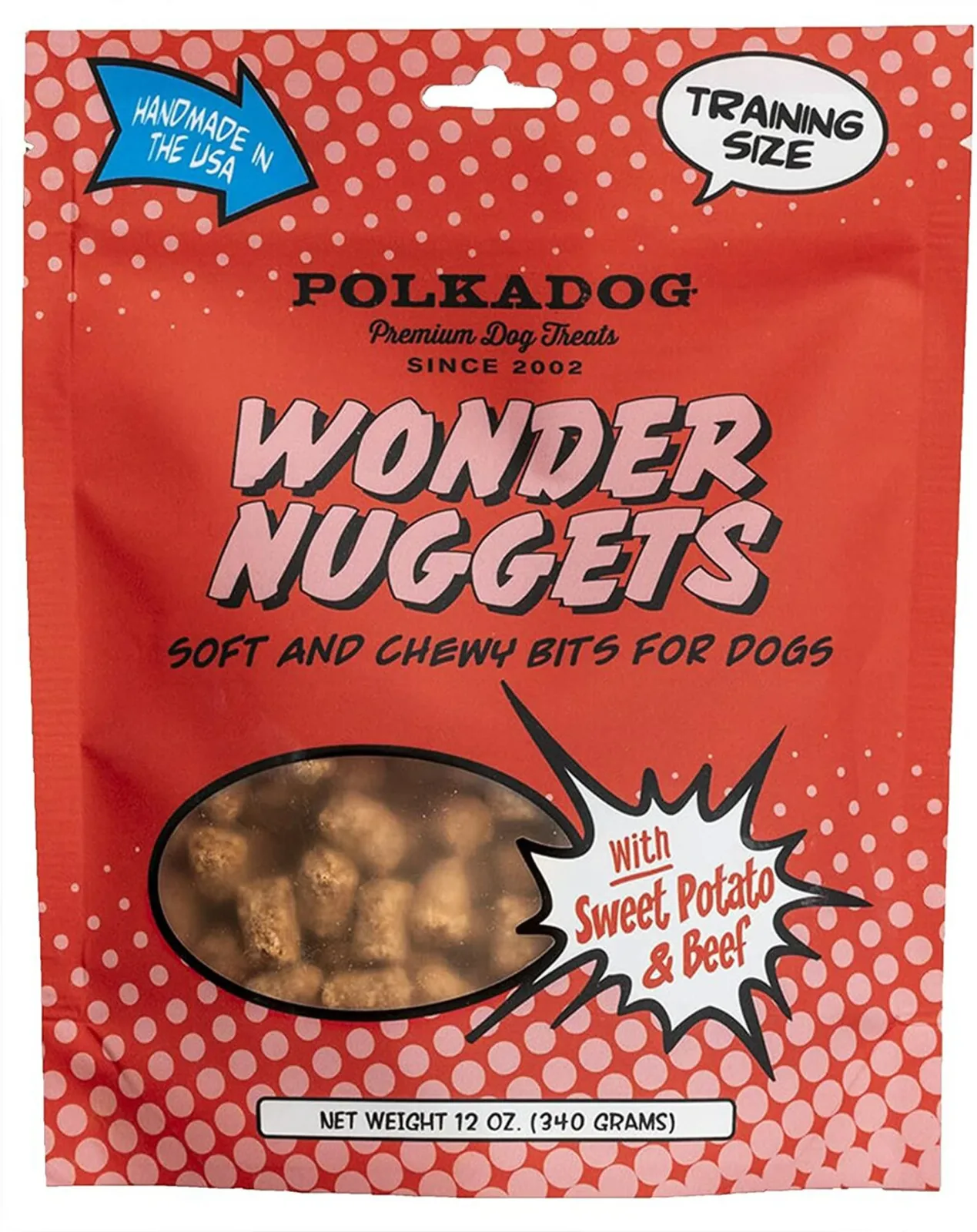 Polkadog Sweet Potato And Beef Wonder Nuggets 12 oz