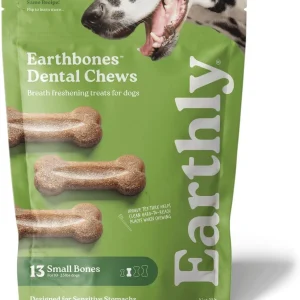 Presidio Earthbones Dental Chews Fresh Breath Dog Treats - Small - 13 Count