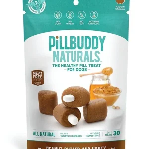 Presidio Natural Pill Buddy Natural Peanut Butter Honey Dog Chewy Treats - 150 Grams