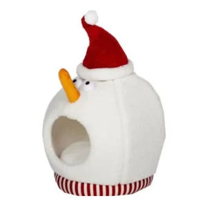 Prevue Comfy Frosty's Cat Hideaway, White 17 x 13 x 18