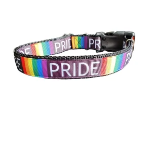 Pride Rainbow Nylon Dog Collar
