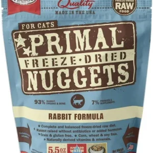 Primal Freeze-Dried Cat Food Rabbit - 5.5 Oz