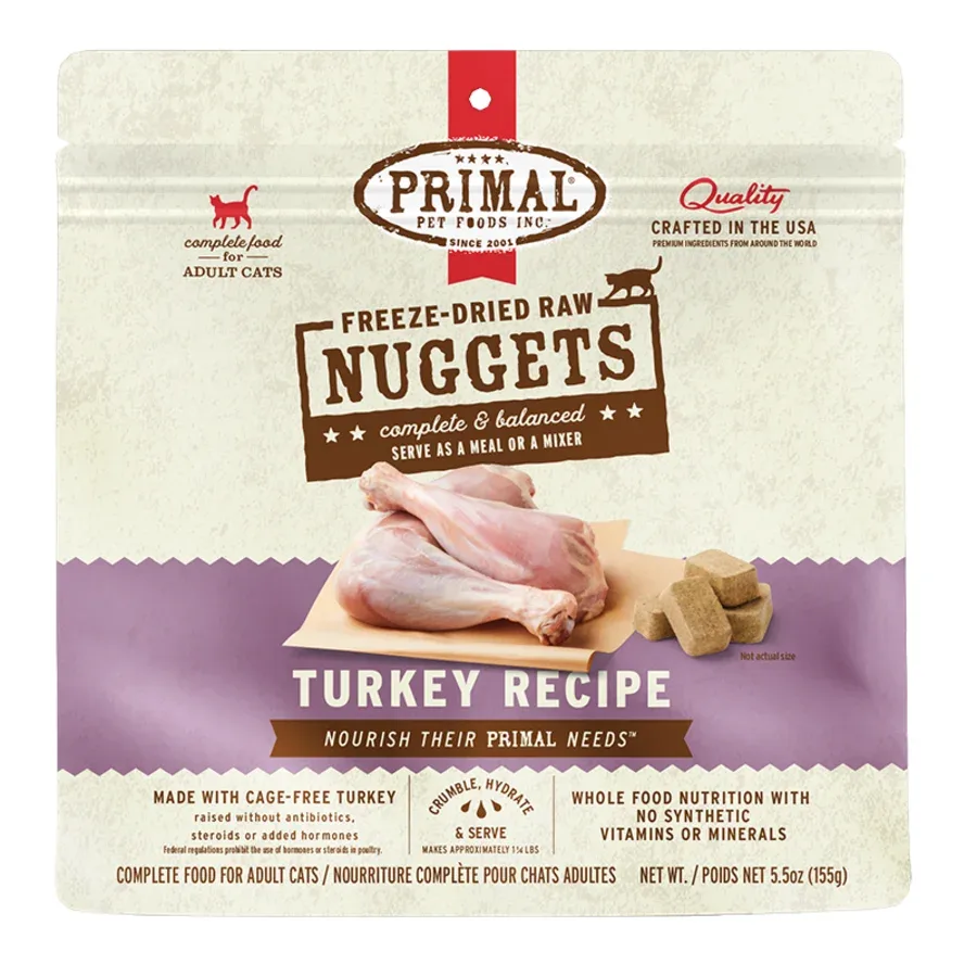 Primal Pet Foods Freeze-Dried Cat Food 14 oz. Turkey
