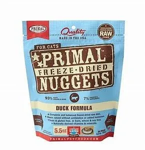 Primal Pet Foods Freeze-Dried Cat Food - Duck Formula, 5.5 oz