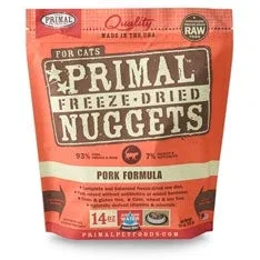Primal Pet Foods Freeze-Dried Cat Food - Pork Formula, 14 oz