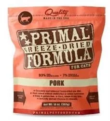 Primal Pet Foods Freeze-Dried Cat Food - Pork Formula, 5.5 oz