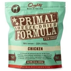 Primal Pet Foods Freeze-Dried Dry Dog Food For Dogs, 14 oz, Chicken